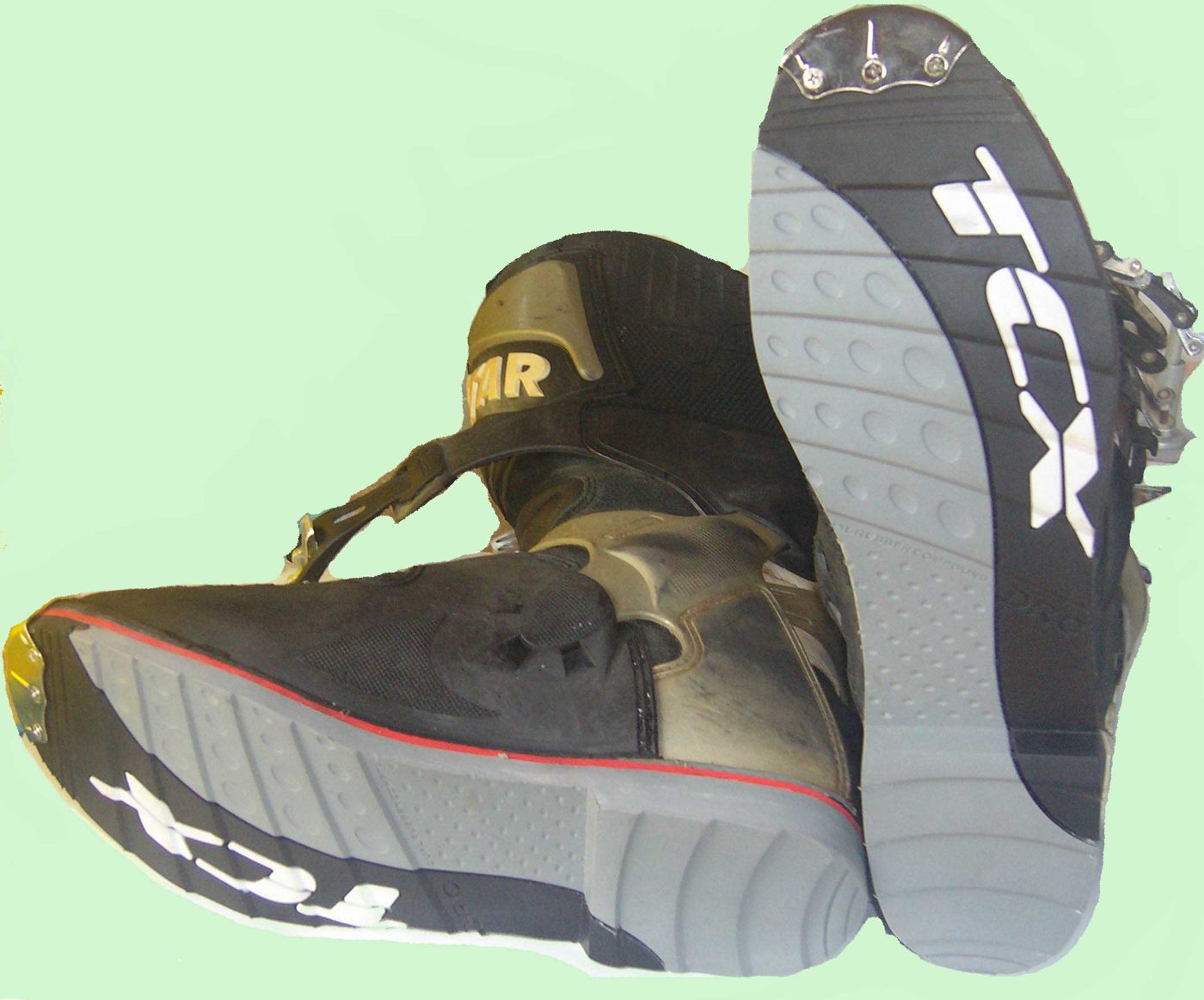 TCX motocross boot with a replacement sole